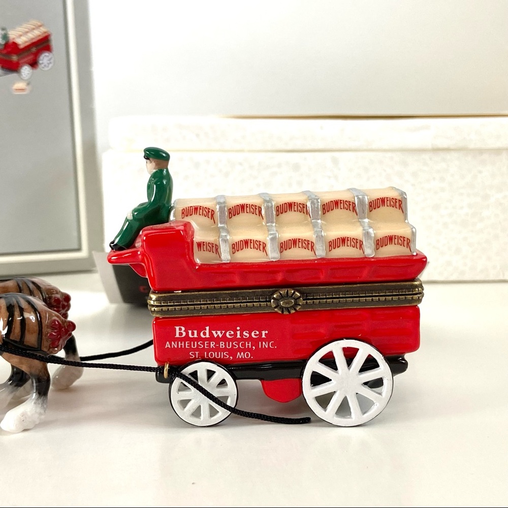 ✨VERY RARE ✨Vintage Retired Retrospect Collectible Budweiser Clydesdales Wagon - Picture 8 of 16